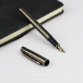 Роскошная металлическая ручка с индивидуальным логотипом плавное написание резного фонтана пера